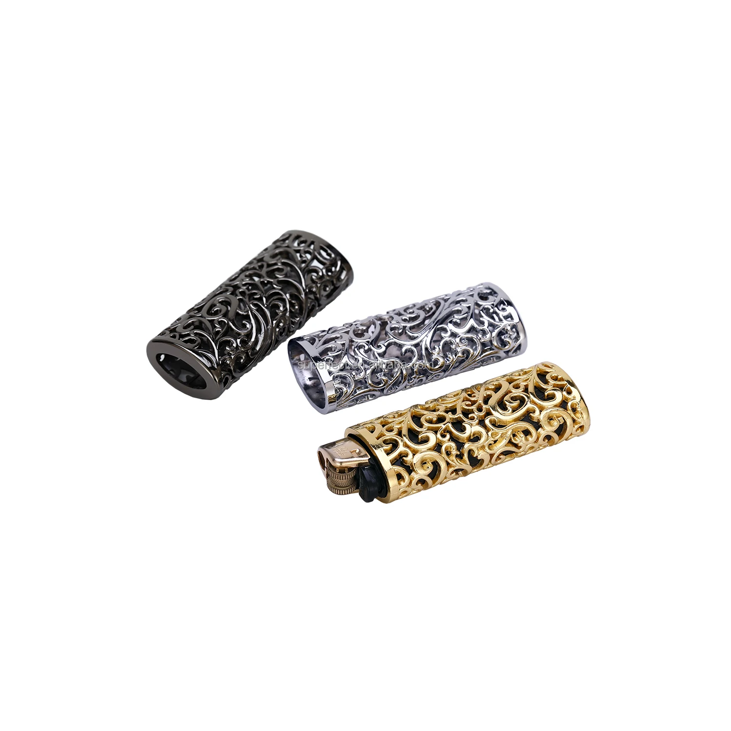 lighters smoking accessories hollow out design Maxi J6 case metal lighter holder sleeve