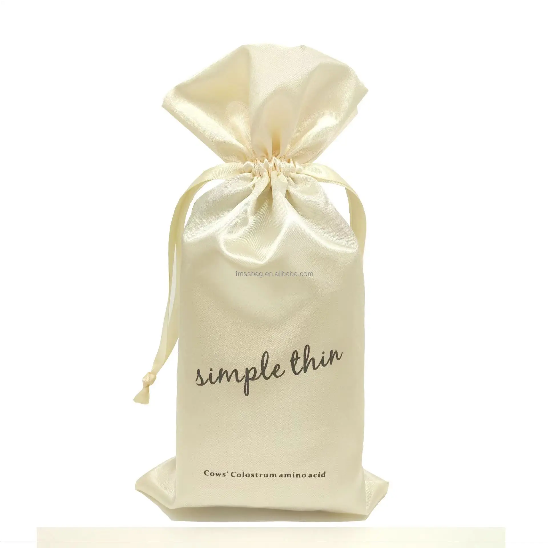 Hot reusable makeup bundle Pocket High quality Jewelry storage bag Custom Size with logo Eco-friendly satin shoe dust bag