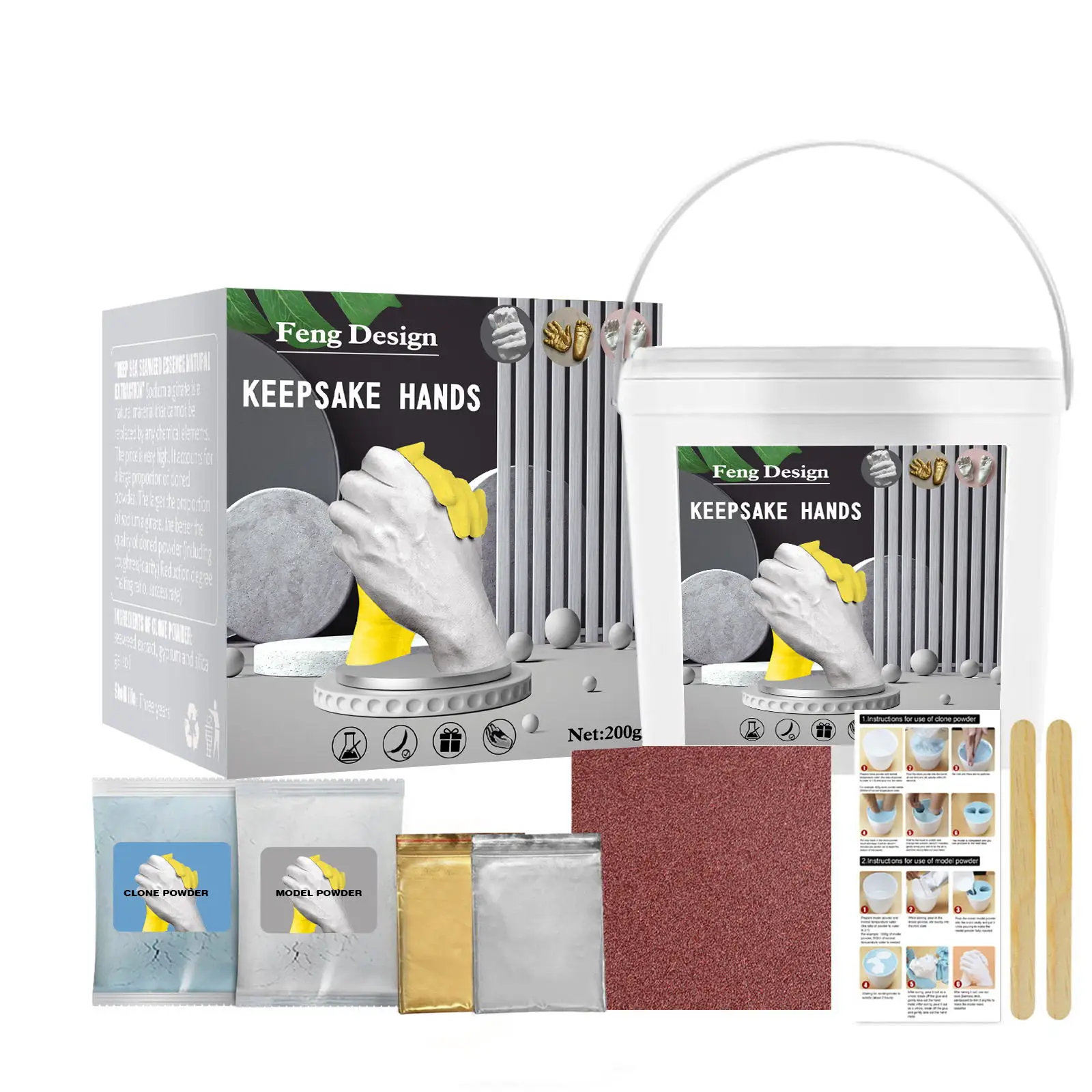 3d Hand Casting Mold Kit Hand Molding Kit Couple Family Hands Molding Casting Kit Perfect For Family Gift