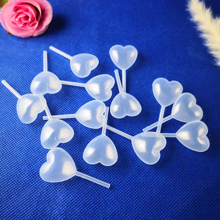 Good Chinese Goods Love Heart-shaped Experiment Extracting Sauce Dropper Juice Squeezing Sauce Dropper Straw