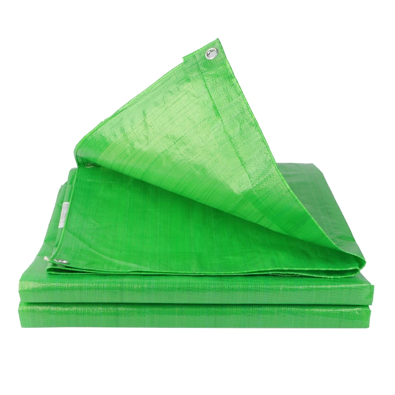 Customized size pe/pp green woven Plastic fabric car tarpaulin Tent Sunscreen truck Tent garage eyelet tarpaulin Vietnam
