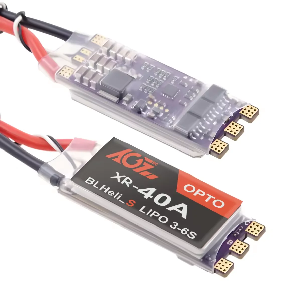 AGFRC ESC XR-40A Лидер продаж 3-6S OPTO BLheli_S Dshot600 Multishot 40A бесщеточный для RC FPV гоночных дронов