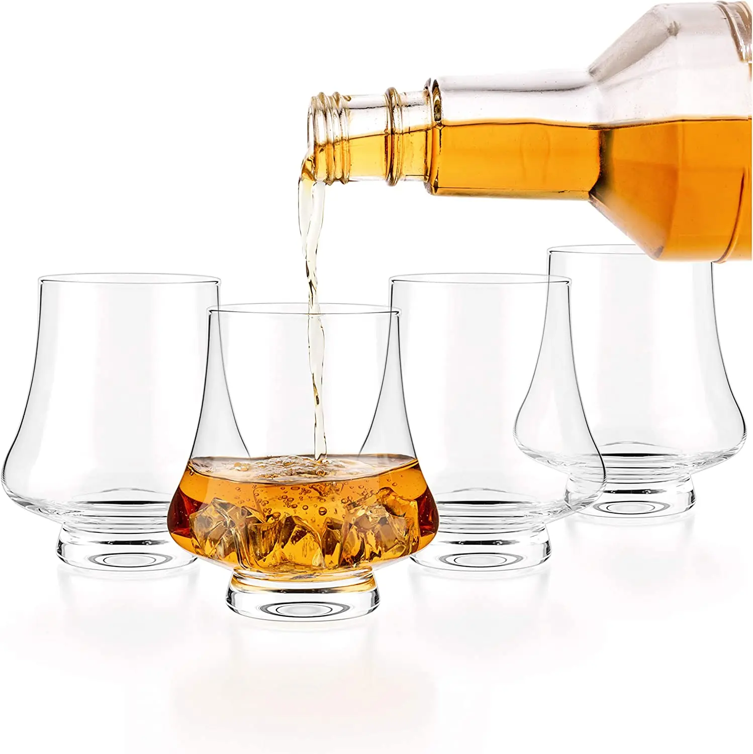 wholesale Handcrafted 260ml Bourbon Whisky Crystal Glass Snifter Wide Tasting Glasses custom whiskey glass