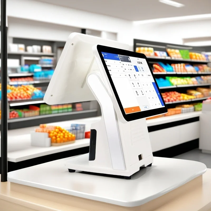 15.6' +11.6' Touch screen POS Machine with Built-in printer for retail Supermarkets and Restaurants