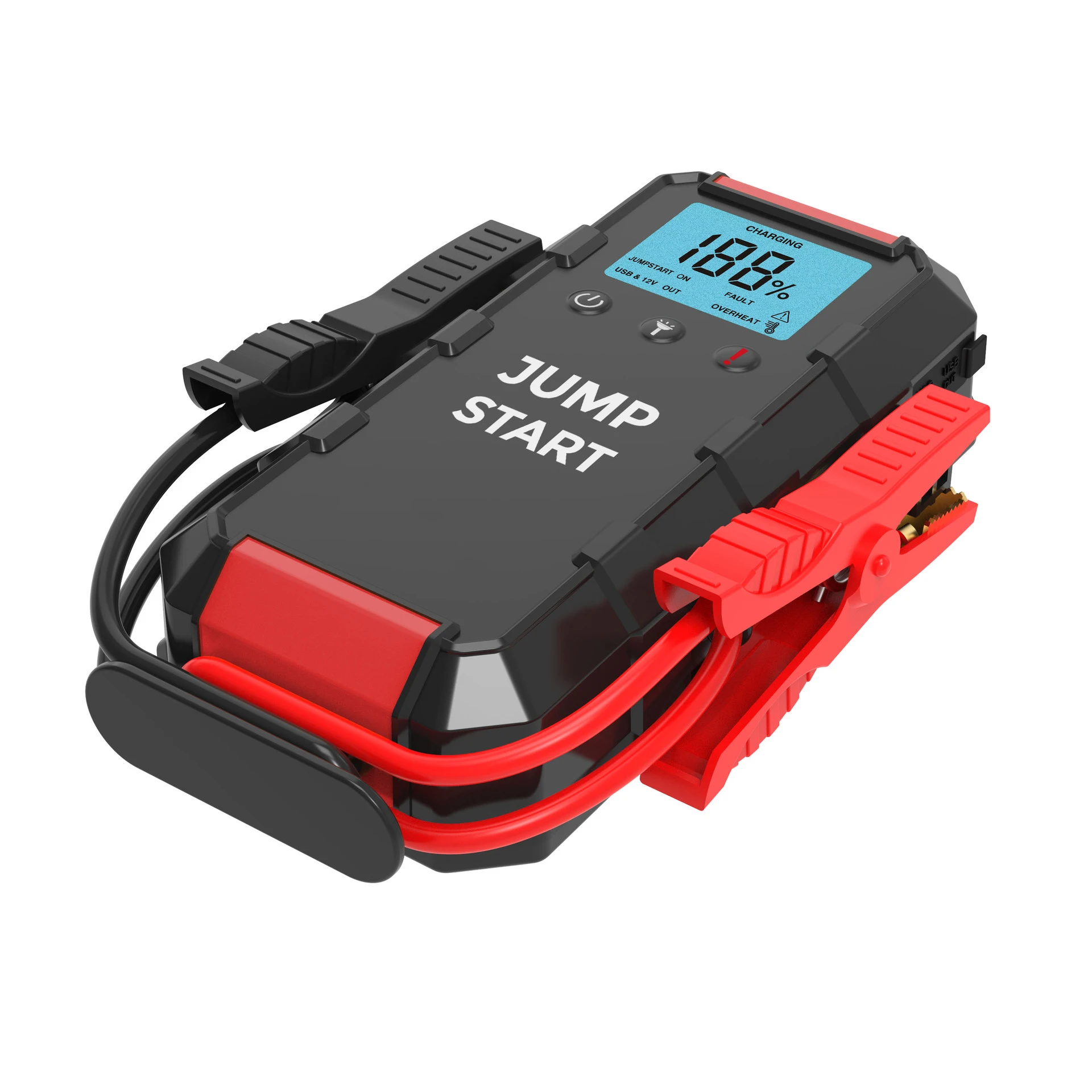 Car High Power Jump Starter 24000mAh 2000A Peak Current Portable Auto Jump Starter