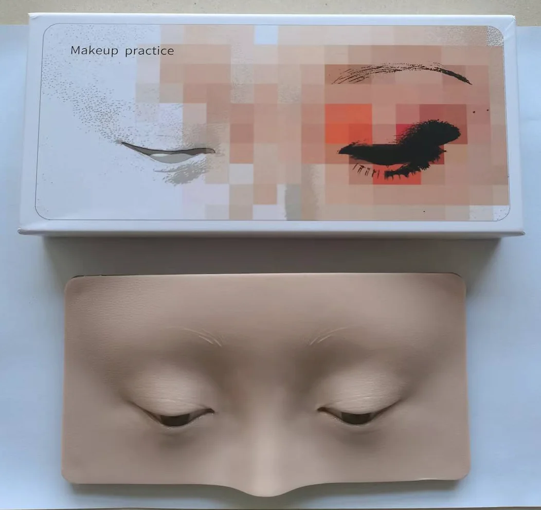 Оптовая продажа 3D многоразовая силиконовая доска для макияжа бровей