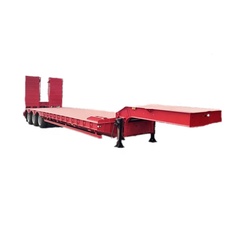 Lowbed Trailer 3 Axles 40T -- 80T Gooseneck Lowboy Low Bed Truck Trailer