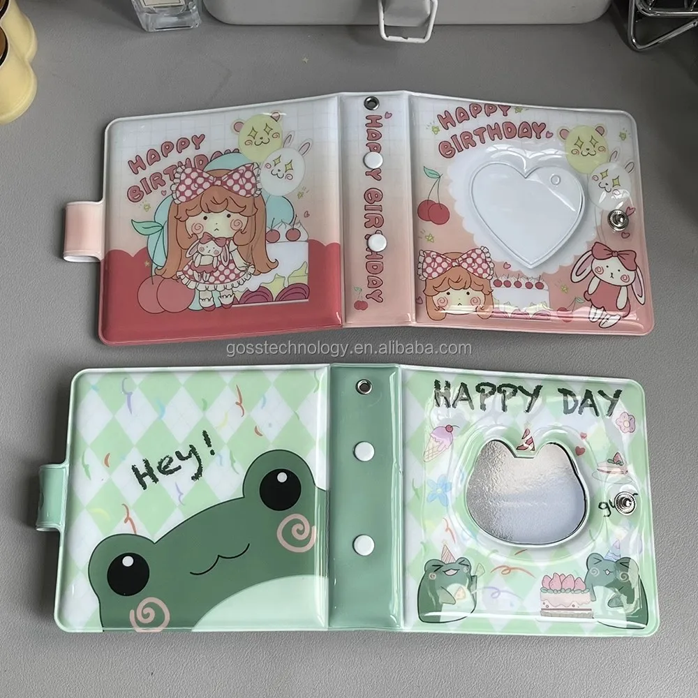 Goss Kpop Photocard Holder Custom PC Cardhollder PVC Glitter Holographic Card Sleeve for Idol Card/3 inch Photo for Kpop album