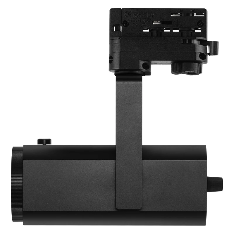 3-phase Adaptor 20W 24W Dimmable Adjustable Focusable Beam Angle COB LED Track Light Black Aluminum Museum 60 97 Modern Cree