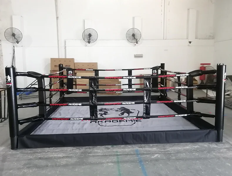 Customized Size Commercial Gym Equipment Floor Boxing Ring Murah for MMA MuayThai Boxing Training