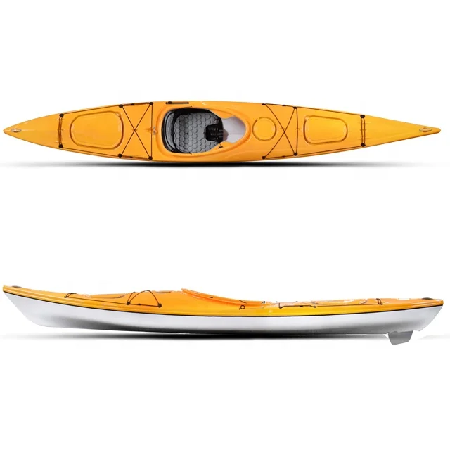 New arrival fishing sea kayak for fishing with pedals ocean kayak rigid kayak