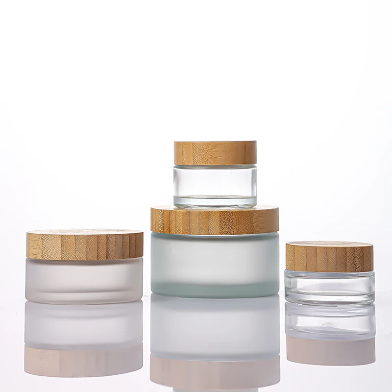 High Quality Wood top concentrate glass jars 5ml 7ml 9ml child resistant plastic wooden lid with custom stickers