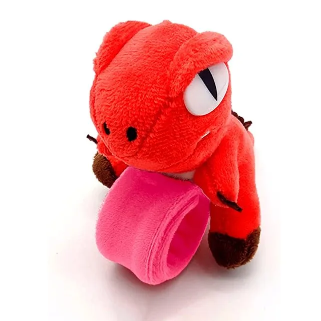 children hand slap bracelets plush shark dog dinosaur stuffed animal toy Christmas party decorations snap bracelet customized