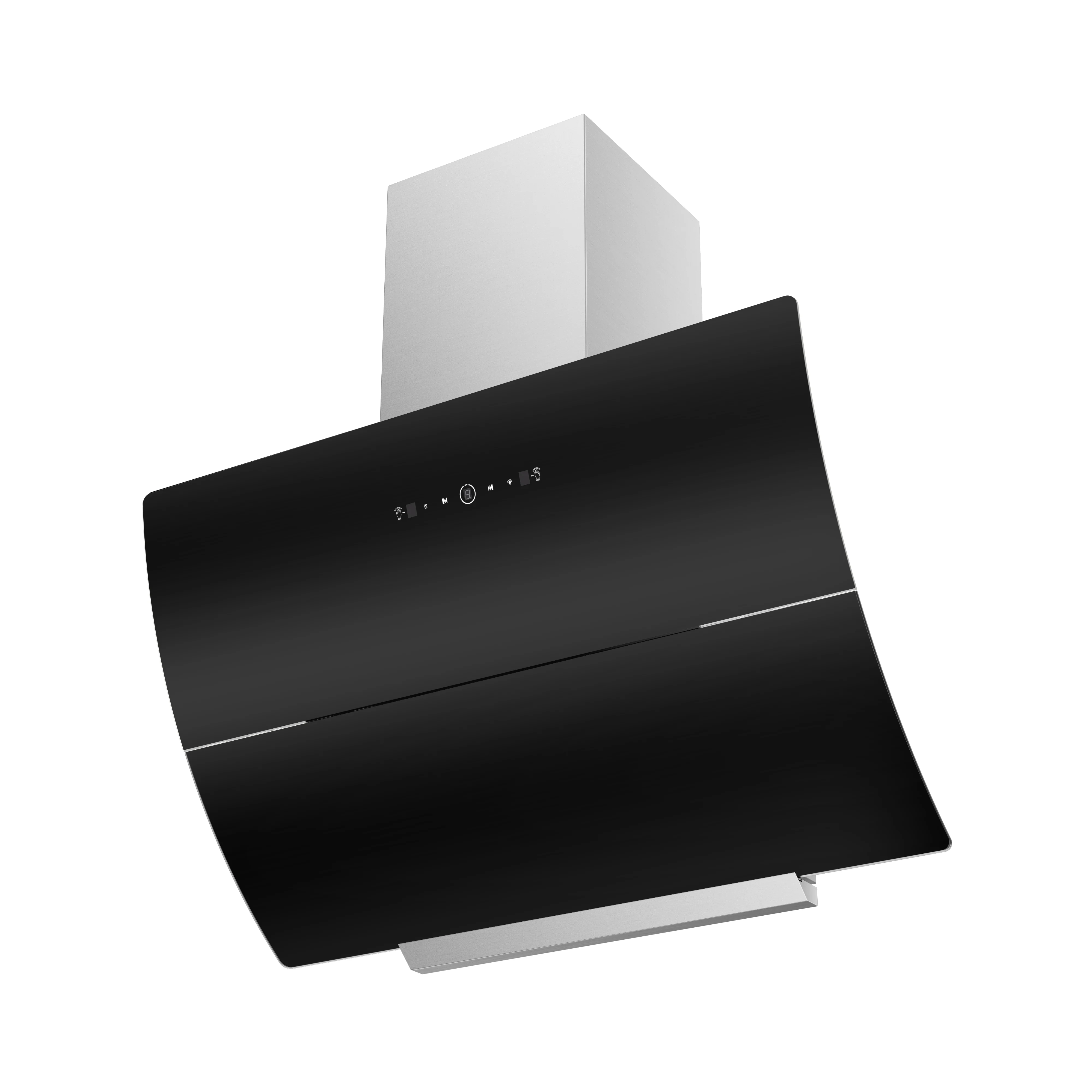 Smart 600mm Competitive Price Electric Chimney Customize Logo suction side Screen Touch Inox Range Range Hood