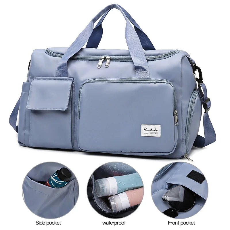 Hot Sale custom weekend organizer waterproof mens shoe outdoor colorful tote cross fitness gym duffel sports duffle travel bag