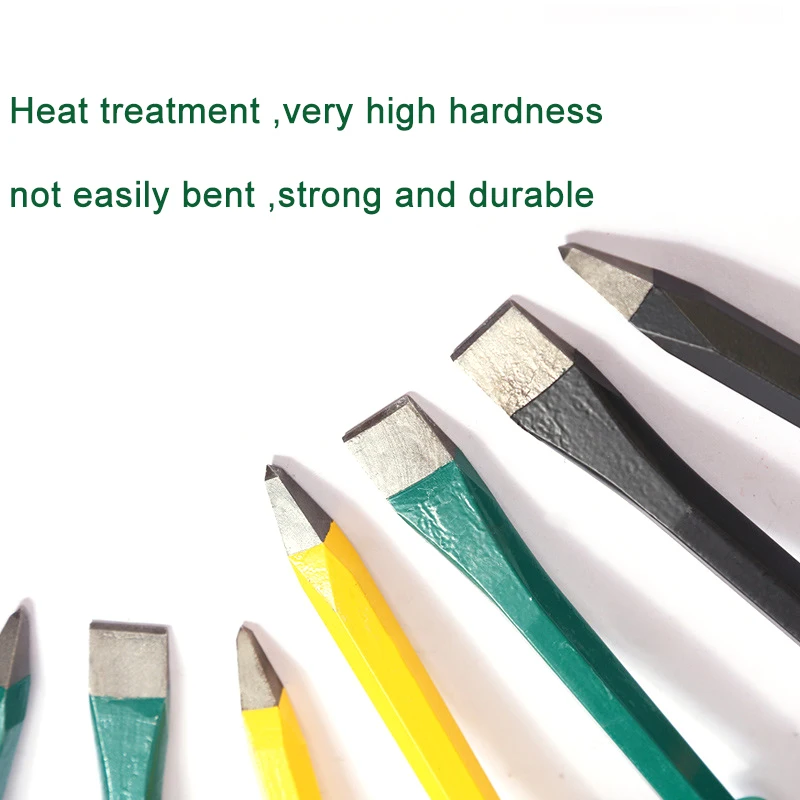 HIgh Quality Chromed Plated Blade Cold Stone Chisel with Rubber Tpr Handle