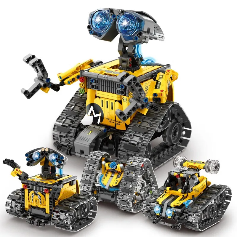 Wanzhi 8053 APP Programming Remote Control Bricks Robot for Kids Building Blocks Toys Sets STEM Toy 3/4 in 1