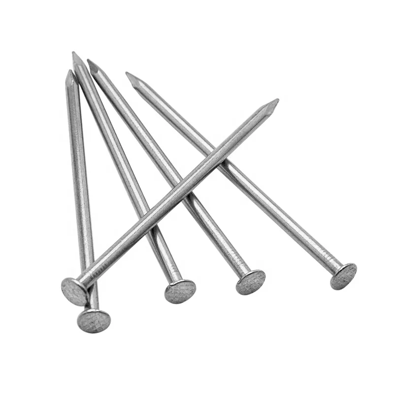 galvanized flat head common nails 4 inch round iron wire nail with head 8d 10d electro galvanized nails