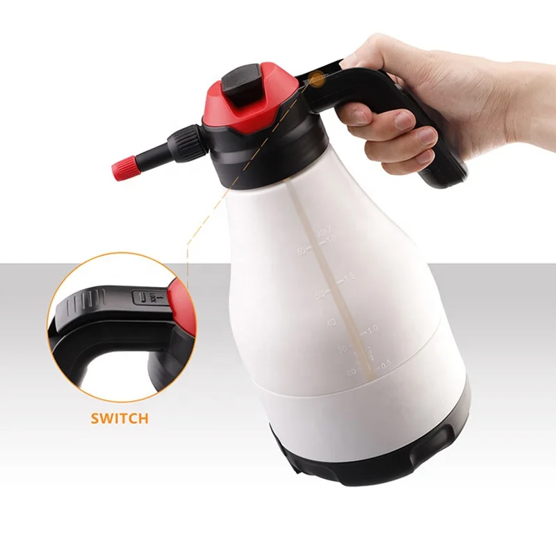 2 In 1 Handheld Manual Cleaning Pressure Electric Foam Sprayer Car Foam Blaster Usb Charge  Battery Car Sprayer