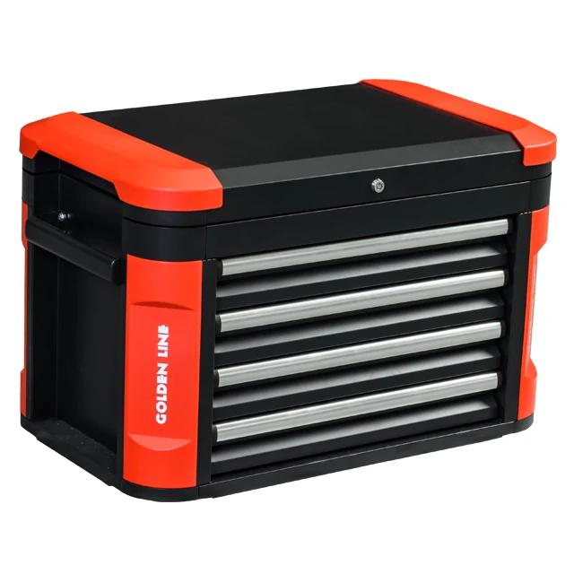 Heavy duty metal drawers cabinet tool chest and steel tool trolley with castors & hand tools sets