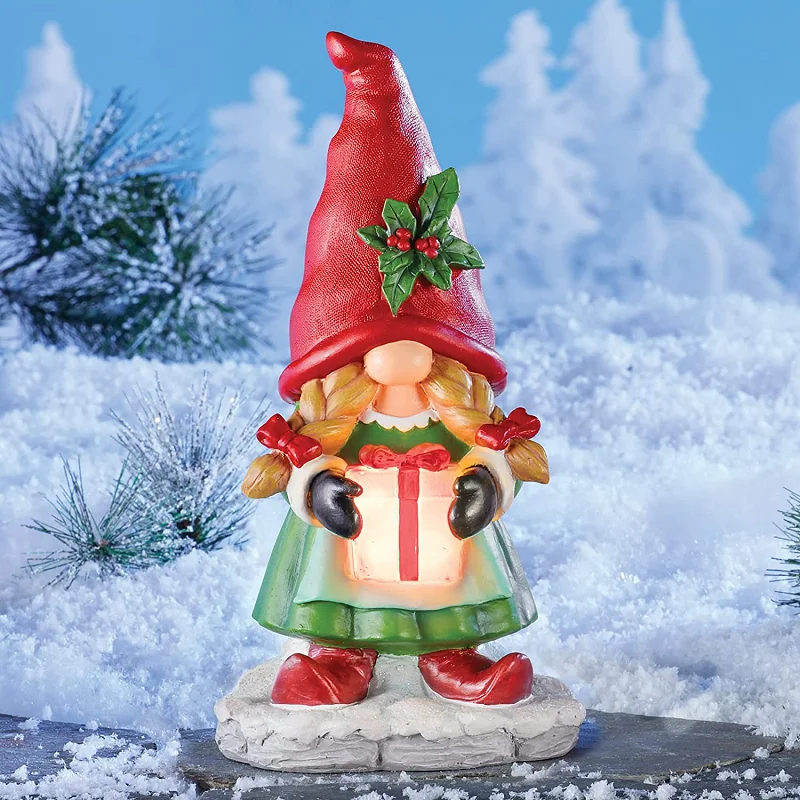 Изготовленная на заказ смола милая Статуэтка гнома из смолы для мальчика или девочки