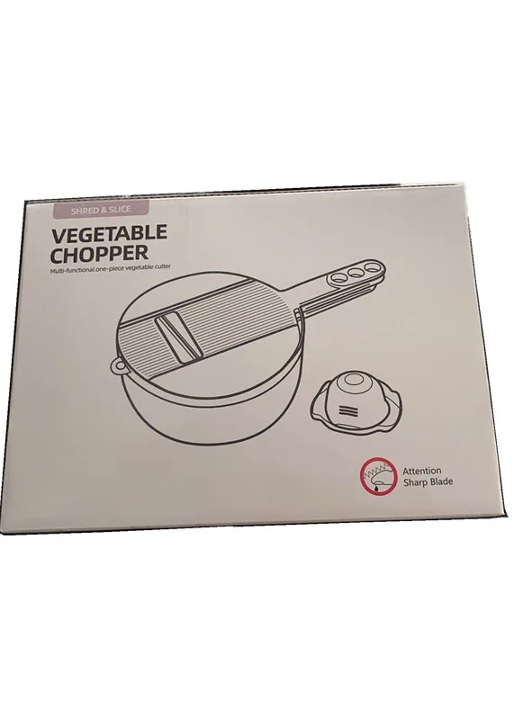 Round Vegetable Fruit potato peeler Onion Chopper, Food Chopper Fruits Cutter Adjustable Slicer Vegetable Cutter with Drain Rack