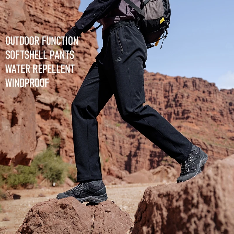 New Collection Pelliot men windbreaker water repplent hiking trousers women mountain softshell pants with four way stretch warm
