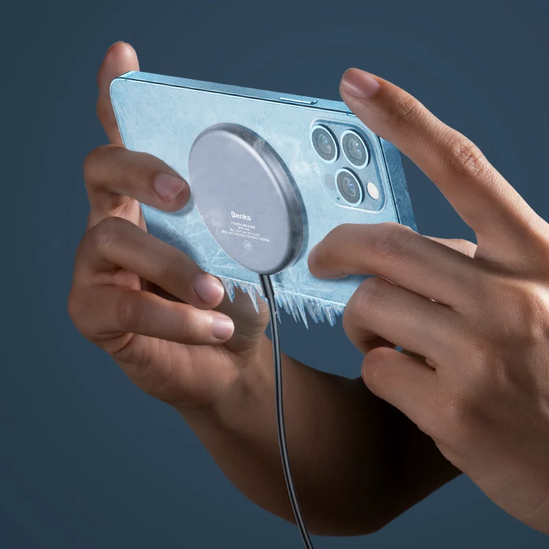 For iphone 14 Series 15W Fast Wireless Charger New Products W06 Magnetic Wireless Phone Charger Lightweight and portable