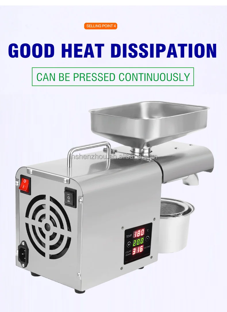 Household oil press machine Professional sacha inchi Oil Extraction Sesame Seeds Oil Press Machine Japan