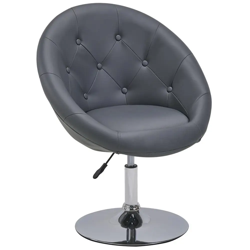 DH Velvet PU Leather Cover Upholstered Seat Adjustable bar chair stool