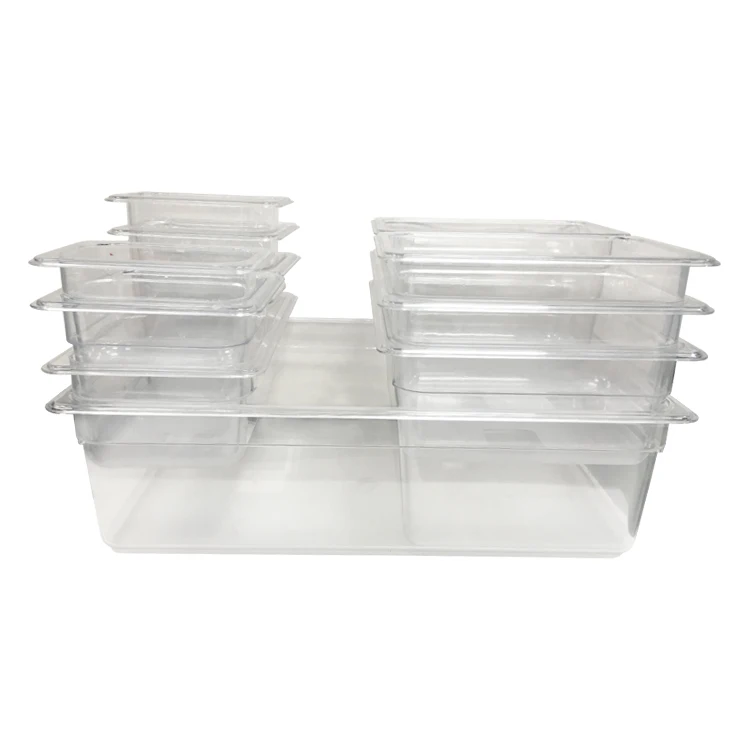 
Hotel buffet equipment 1/3 container NSF listed plastic GN food pan 