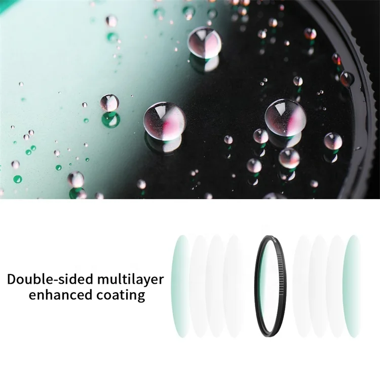  K&F Concept 1/4 black mist filter 67 mm optical glass waterproof lens
