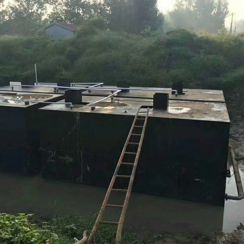 Customized material and process septic tank package mbr sewage waste water treatment plant