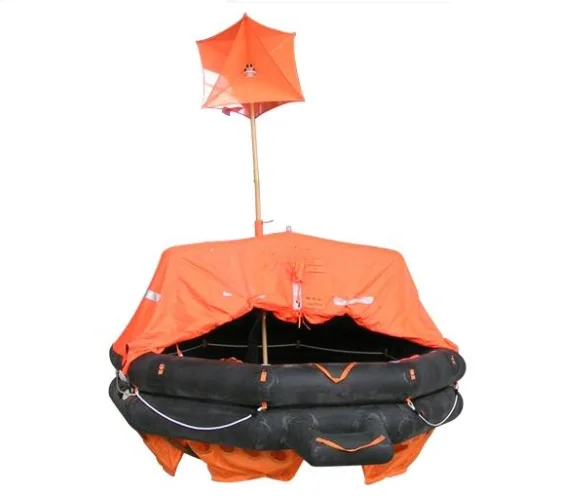 Marine Reversible rafts low price liferaft 6 person self inflating life raft throw overboard type liferaft