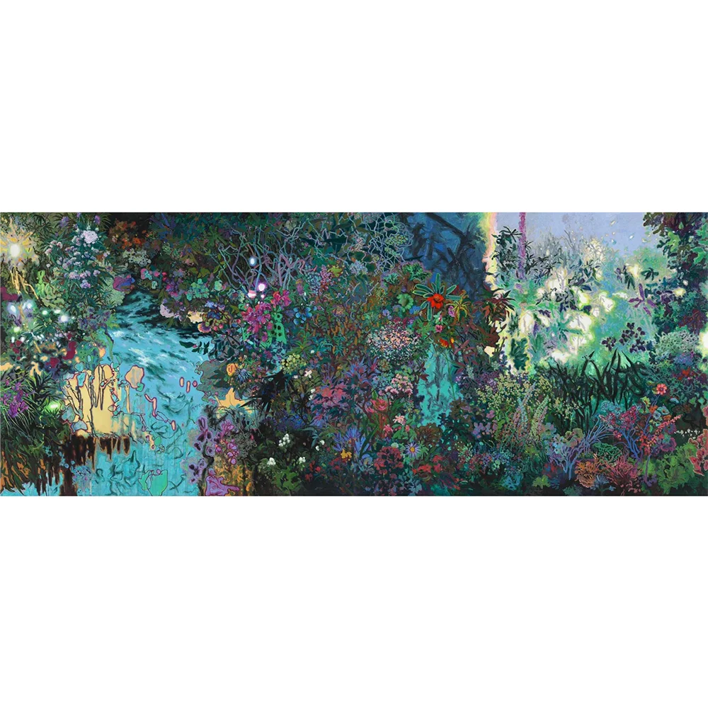 Love at First Sight Large size floral colorful canvas printed decorative painting