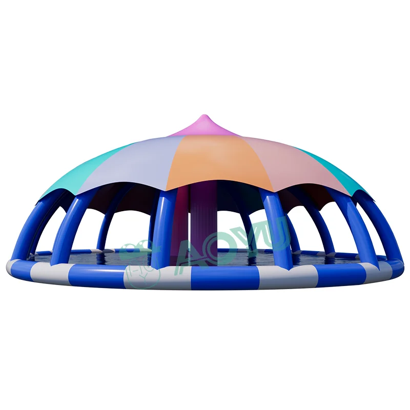 AOYU Children Paddling Swimming Wholesale Inflatable Combo Water Pool Tube Slide Outdoor Playground