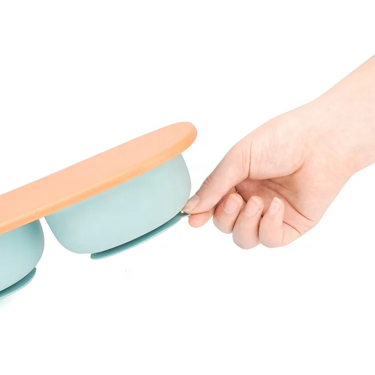Phanpy New Kids Silicon Feeding Seal Bowls Sets Baby Bowl Bpa Free Suction Plates Multi-Functional
