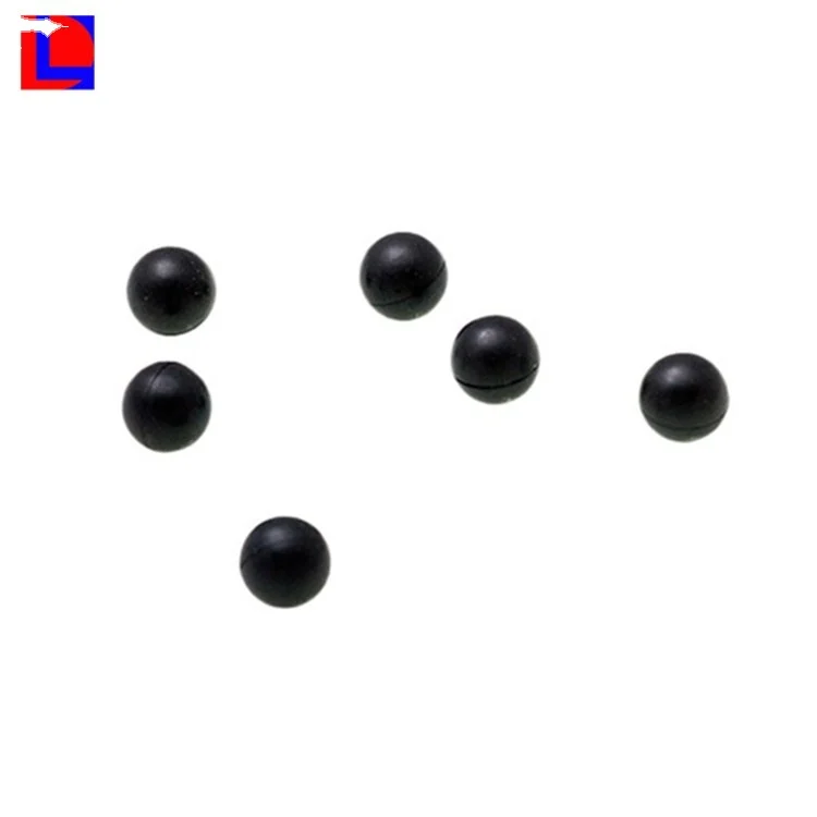 2017 solid hard black rubber bullet ball for gun