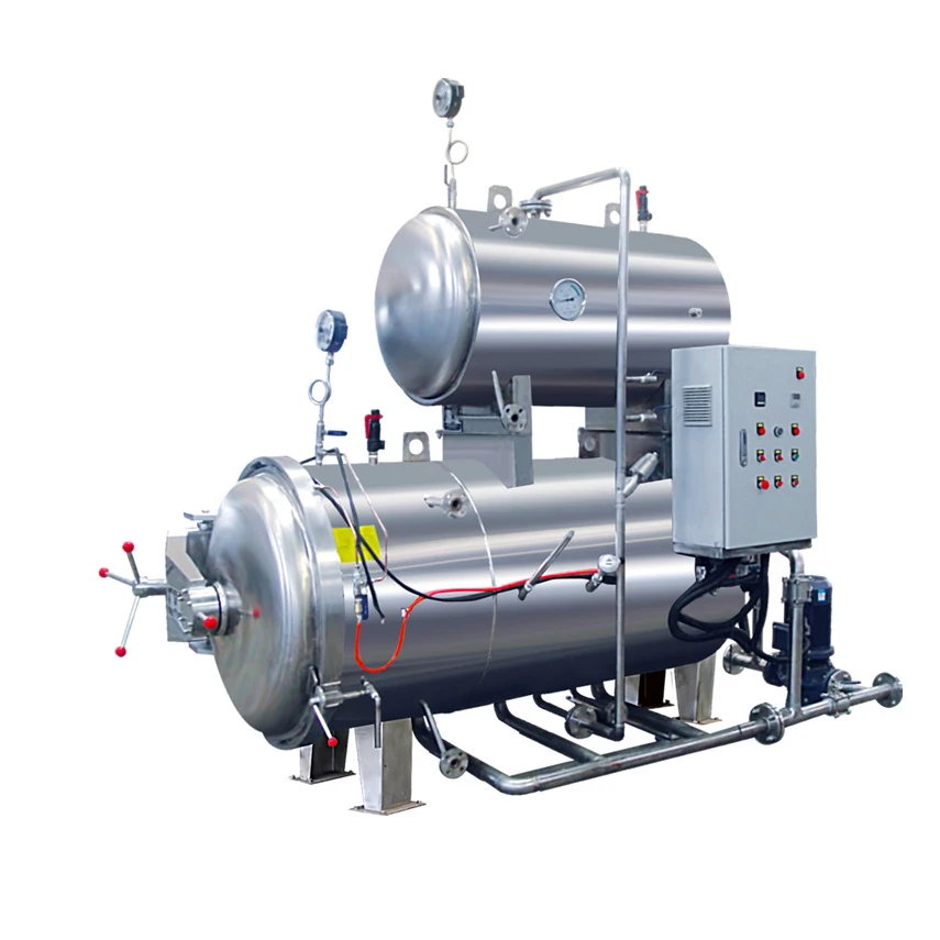 Full-automatic double tank Water bath type high temperature sterilizing pot