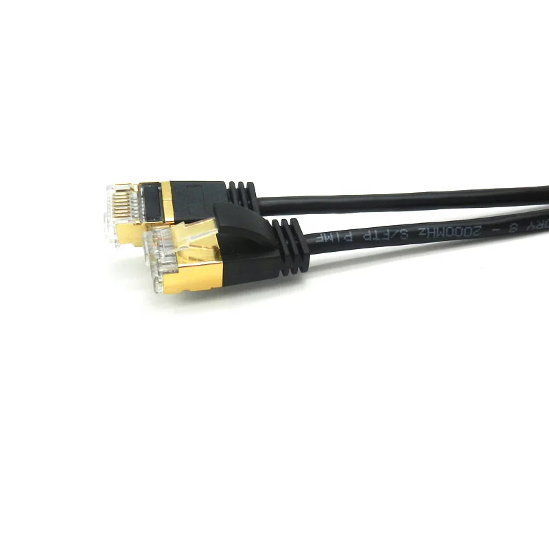 High quality pass fluke 30cm 50cm S/FTP ultra slim mini NETWORK patch cord etherneT CAT7 cat8 3ft 6ft 20ft 100ft lan cable