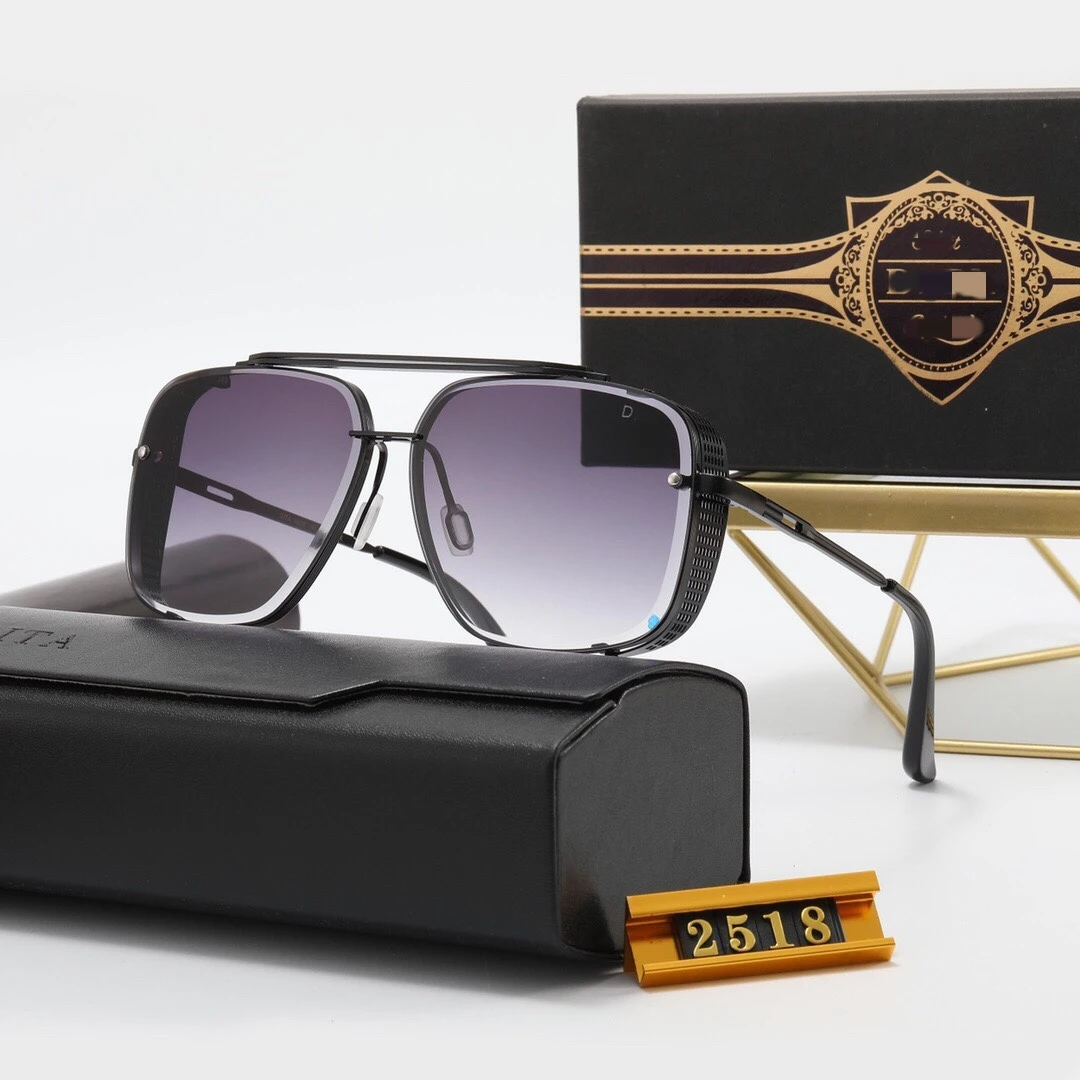 2024 New Fashion Classic Vintage Double Bridge Sunglass Brand Design Luxury Unisex Sunglasses