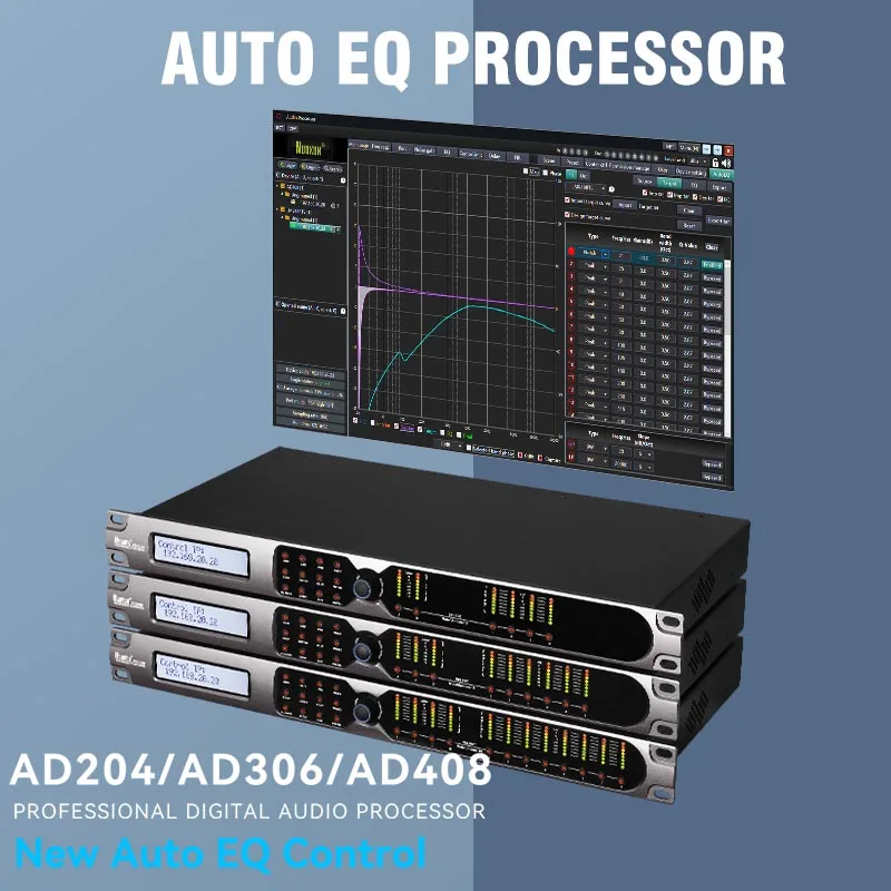 4 in 8 out audio Processor Product Sound System dsp audio processor  Professional Audio