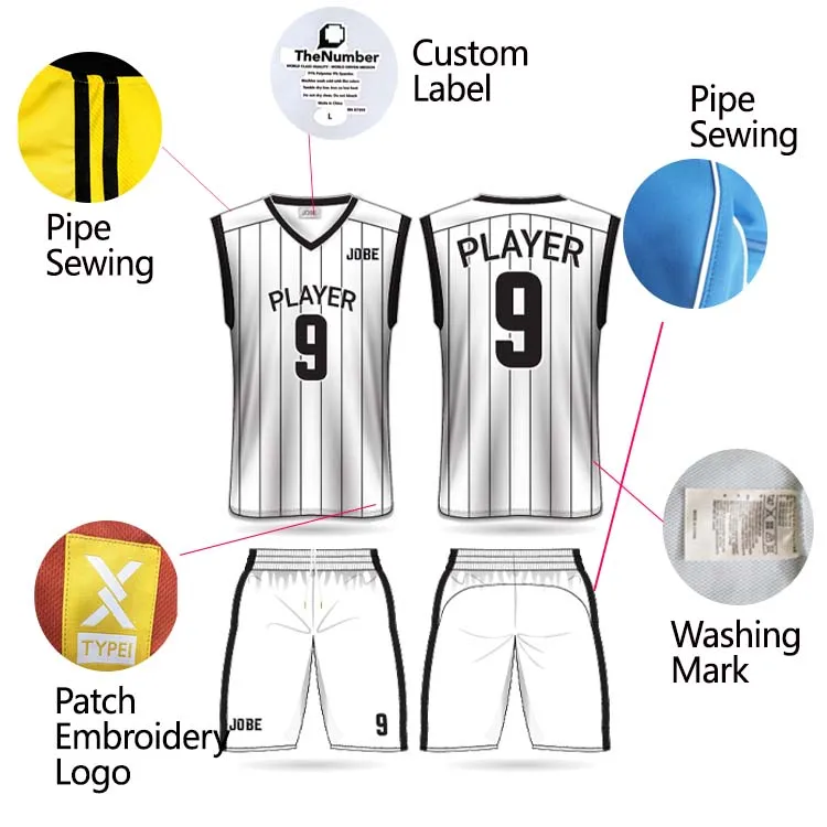 
good quality custom embroidered jordan boys kids practice youth sets basketball jersey 