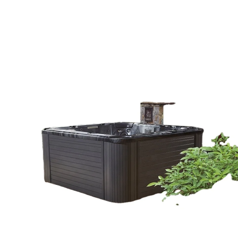 Luxurious 6 Persons Outdoor Swimming Spa Pool Acrylic Whirlpool Hydro Air Blower Bubble Massage Hot Tubs