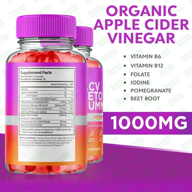 OEM High Quality Weight Loss Supplement Fat Burning Supplement Help Improve Concentration Keto Slim Gummies