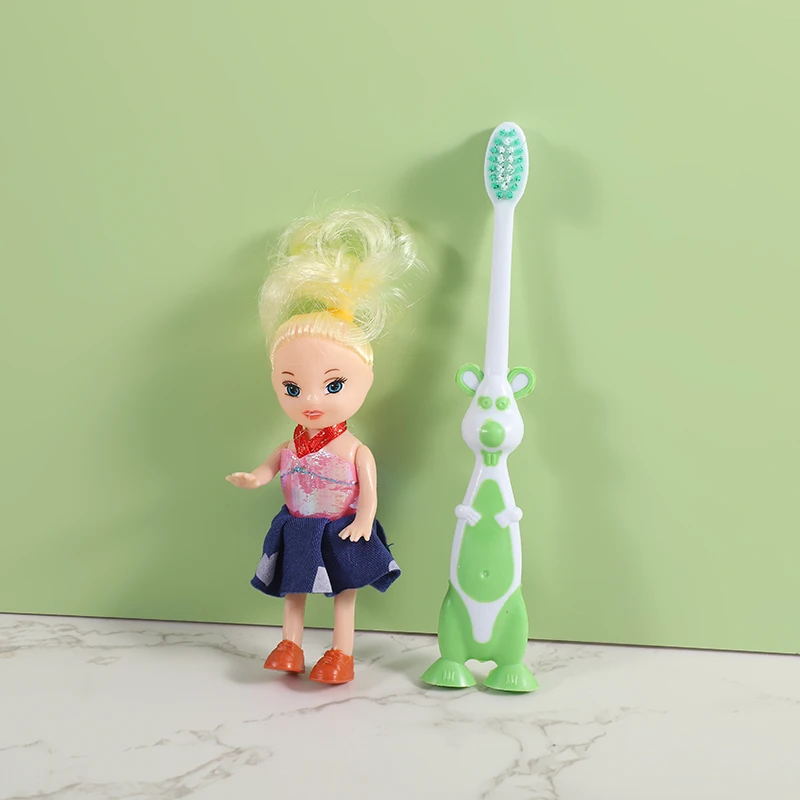 Excellent quality toothbrush kids cartoon children tooth brush with toy gift