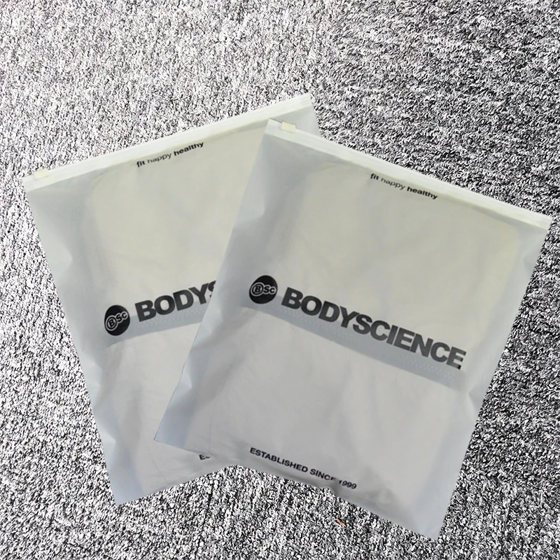 I Am Not Plastic Poly Zipper Bag Biodegradable Zip Bag 100% Pbat Or Pbat/Starch Bags