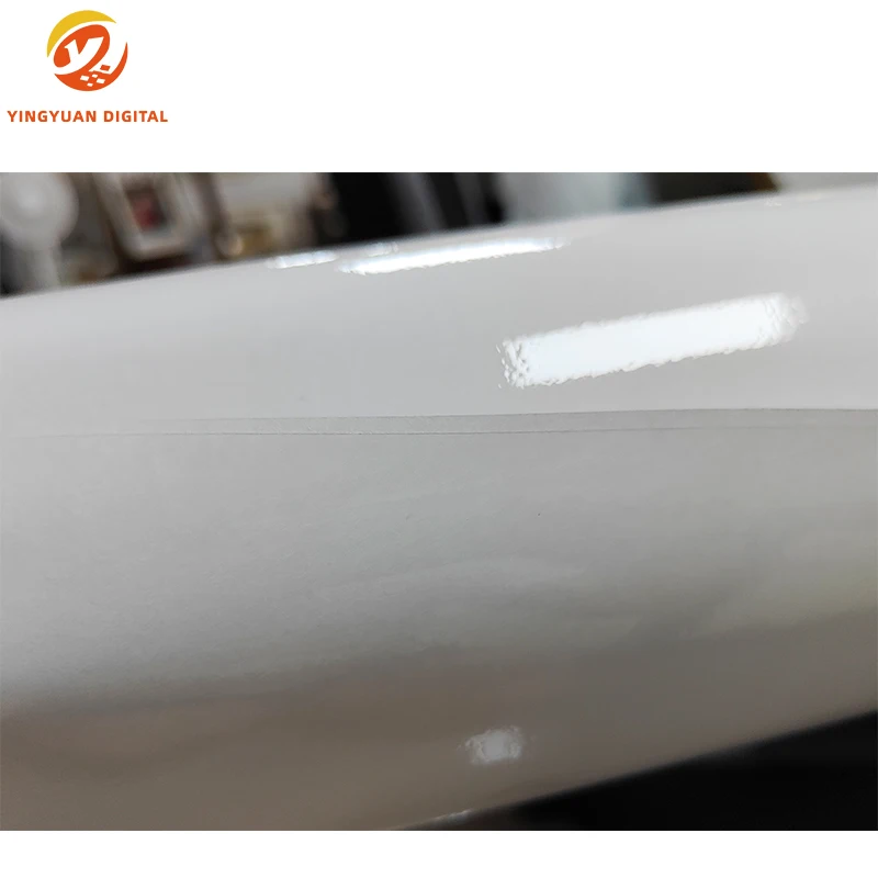 220g Printable Advertising Material Water Based Transparent Removable PVC Self Adhesive For Printer