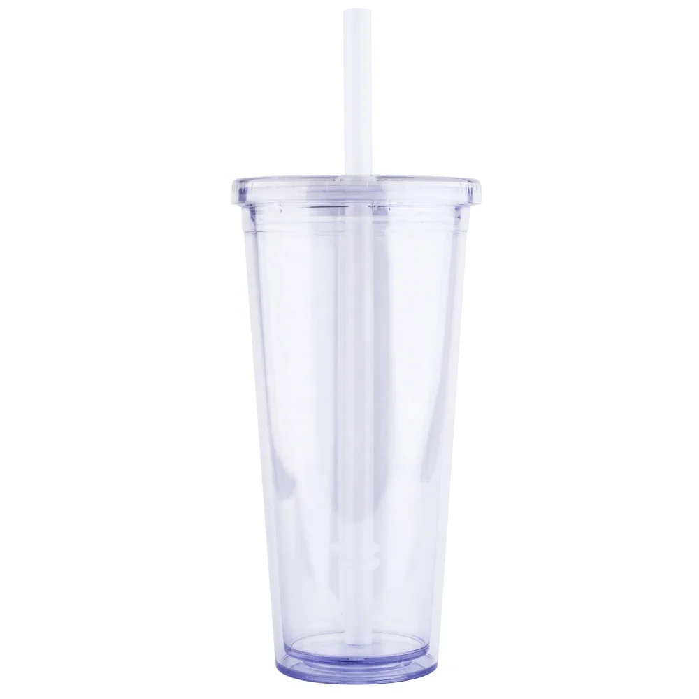 Изготовленный BPA Бесплатный изготовленный на заказ boba tumbler пластиковый питьевый многоразовый пузырьковый чай с соломенными