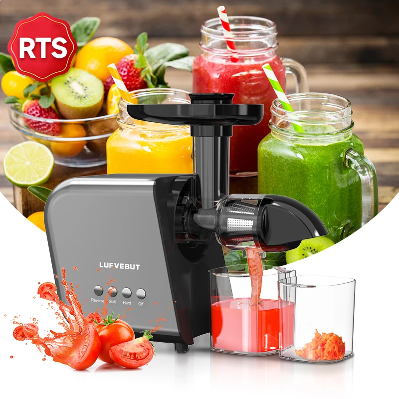 RTS Fast 3-day Shipping Powerful Motor Horizontal Single Auger Slow Speed Juicer